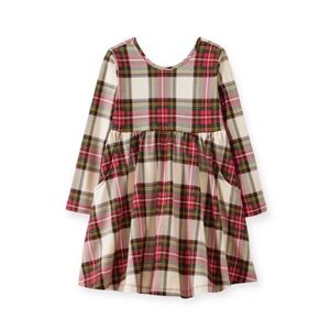 Hanna Andersson Plaid Long-Sleeve Skater Dress 6-7